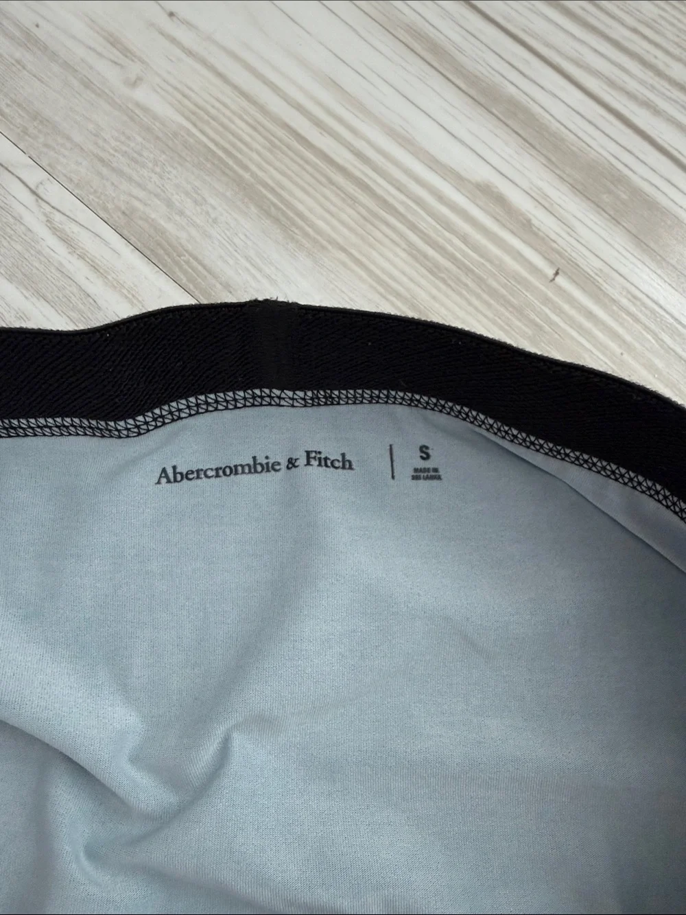 Abercrombie & Fitch Men's Heather Blue Boxer Briefs with Black Waistband